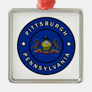 Pittsburgh Pennsylvania Metalen Ornament