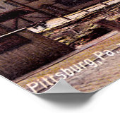 Pittsburgh Pennsylvania Monangahela Inline Plane Poster (Hoek)