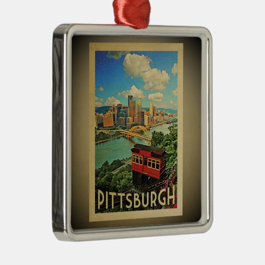 Pittsburgh Pennsylvania Ornament Vintage Travel (Rechts)
