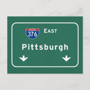 Pittsburgh Pennsylvania pa Interstate Highway : Briefkaart