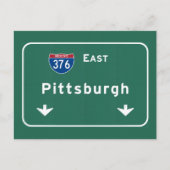 Pittsburgh Pennsylvania pa Interstate Highway : Briefkaart (Voorkant)