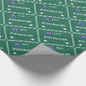 Pittsburgh Pennsylvania pa Interstate Highway : Cadeaupapier (Hoek)