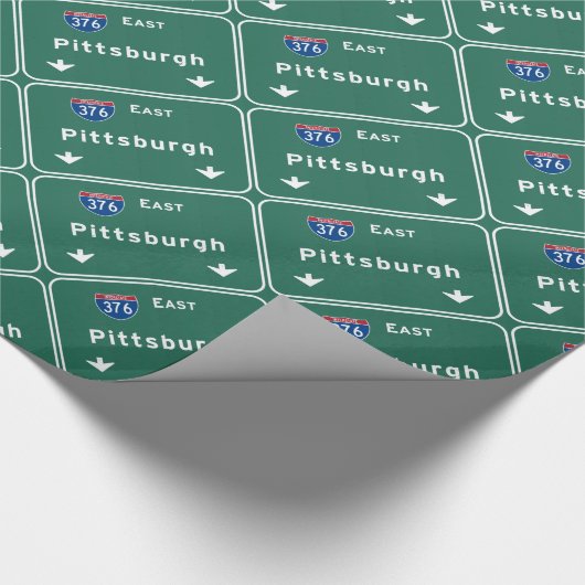 Pittsburgh Pennsylvania pa Interstate Highway : Cadeaupapier (Hoek)