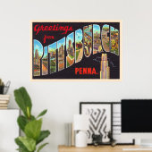 Pittsburgh Pennsylvania PA  Large Letter Postcard Poster (Thuiskantoor)