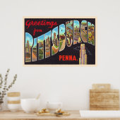 Pittsburgh Pennsylvania PA  Large Letter Postcard Poster (Keuken)