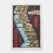 Pittsburgh Pennsylvania PA  Large Letter Postcard Theedoek (Verticaal)