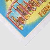 Pittsburgh Pennsylvania PA Vintage Travel Souvenir Tissuepapier (Detail)