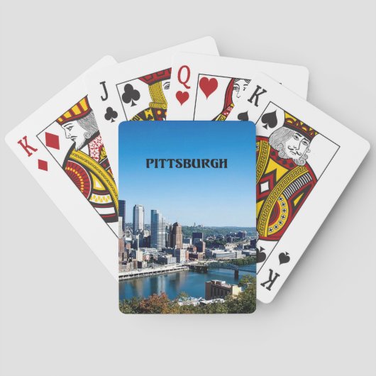 Pittsburgh, Pennsylvania PLAYING CARDS Pokerkaarten (Achterkant)