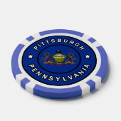 Pittsburgh Pennsylvania Poker Chips (Enkel)
