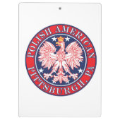 Pittsburgh Pennsylvania Polish Eagle Klembord (Achterkant)