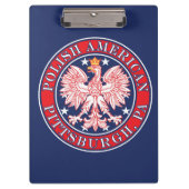 Pittsburgh Pennsylvania Polish Eagle Klembord (Voorkant)