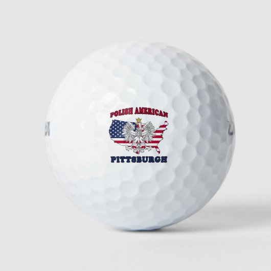 Pittsburgh Pennsylvania Polish Golfballen (Voorkant)
