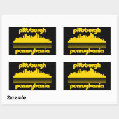 Pittsburgh Pennsylvania Rechthoekige Sticker (Vel)