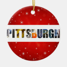 Pittsburgh Pennsylvania Reisfoto's met kerstmis