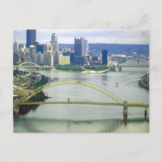Pittsburgh Pennsylvania Rivers Briefkaart (Voorkant)