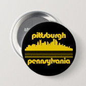 Pittsburgh Pennsylvania Ronde Button 7,6 Cm (Voorkant /achterkant)