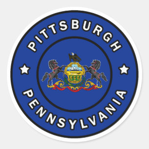 Pittsburgh Pennsylvania Ronde Sticker