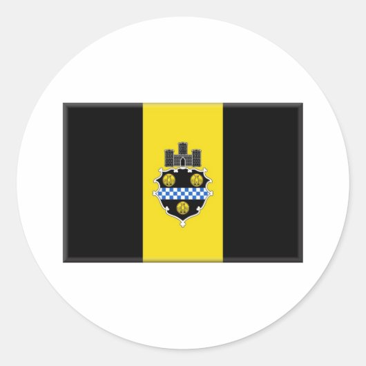 Pittsburgh Pennsylvania Ronde Sticker (Voorkant)