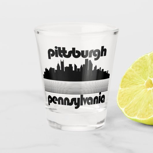 Pittsburgh Pennsylvania Shot Glas (Voorkant)