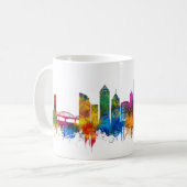 Pittsburgh Pennsylvania Silhouet Koffiemok (Voorkant links)