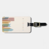 Pittsburgh, Pennsylvania | Silhouette van de stad Bagagelabel (Voorkant horizontaal)