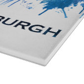 Pittsburgh Pennsylvania Skyline Blue Snijplank (Hoek)