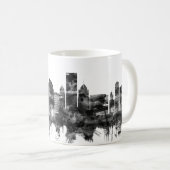 Pittsburgh Pennsylvania Skyline BW Koffiemok (Voorkant rechts)