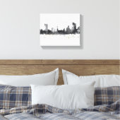 PITTSBURGH PENNSYLVANIA SKYLINE CANVAS AFDRUK (Insitu (Slaapkamer))