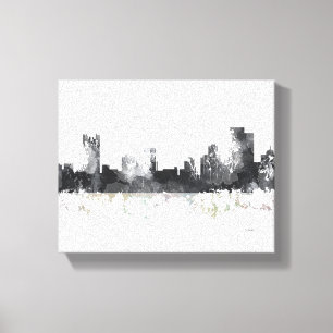 PITTSBURGH PENNSYLVANIA SKYLINE CANVAS AFDRUK