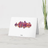 Pittsburgh Pennsylvania Skyline Feestdagen Kaart (Achterkant)