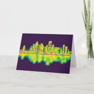 Pittsburgh Pennsylvania Skyline Feestdagen Kaart