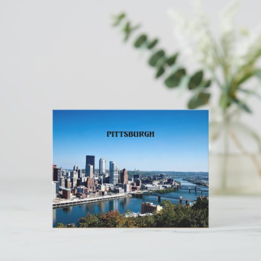 Pittsburgh, Pennsylvania skyline-foto Briefkaart (Staand voorkant)