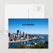 Pittsburgh, Pennsylvania skyline-foto Briefkaart (Voorkant / Achterkant)