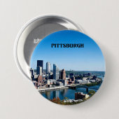Pittsburgh, Pennsylvania skyline-foto Ronde Button 7,6 Cm (Voorkant /achterkant)