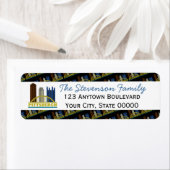Pittsburgh Pennsylvania Skyline Gepersonaliseerd Etiket (Insitu)