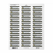 Pittsburgh Pennsylvania Skyline Gepersonaliseerd Etiket (Full Sheet)