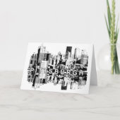 Pittsburgh, Pennsylvania skyline Kaart (Voorkant)