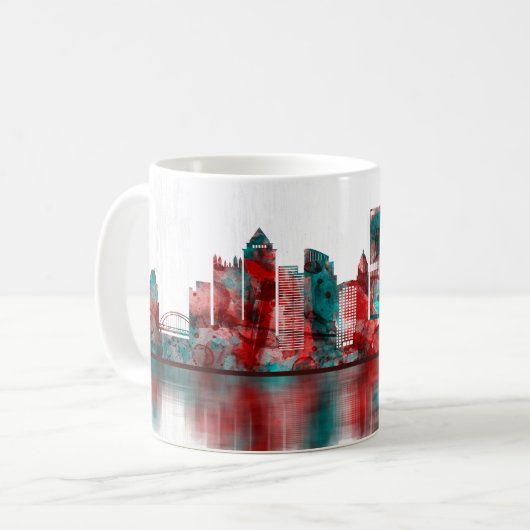 Pittsburgh Pennsylvania Skyline Koffiemok (Voorkant links)