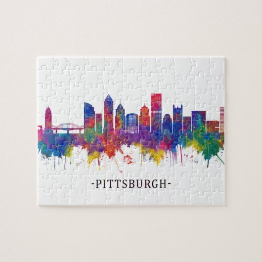 Pittsburgh Pennsylvania Skyline Legpuzzel (Horizontaal)