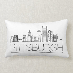 Pittsburgh, Pennsylvania Skyline Lumbar Pillow Kussen