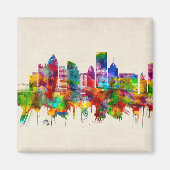 Pittsburgh Pennsylvania Skyline Magneet (Voorkant)