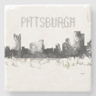 PITTSBURGH PENNSYLVANIA SKYLINE - Onderzetter met 