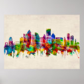 Pittsburgh Pennsylvania Skyline Poster (Voorkant)