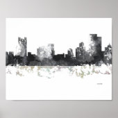 PITTSBURGH PENNSYLVANIA SKYLINE POSTER (Voorkant)