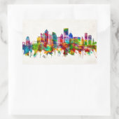 Pittsburgh Pennsylvania Skyline Rechthoekige Sticker (Tas)