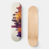 Pittsburgh Pennsylvania Skyline Skateboard (Voorkant)