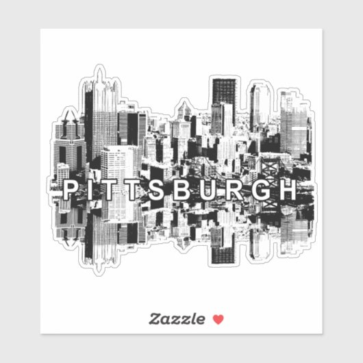 Pittsburgh, Pennsylvania skyline Sticker (Vel)