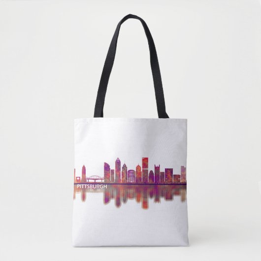 Pittsburgh Pennsylvania Skyline Tote Bag (Voorkant)