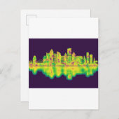 Pittsburgh Pennsylvania Skyline Uitnodiging Briefkaart (Voorkant / Achterkant)