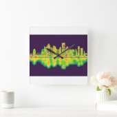 Pittsburgh Pennsylvania Skyline Vierkante Klok (Huis)
